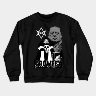 Aleister Crowley Skull Design (Black and White VARIANT) Crewneck Sweatshirt